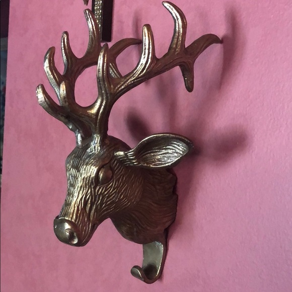 Anthropologie Other - Reindeer Brass metal hook wall decor FREE gift 🎁